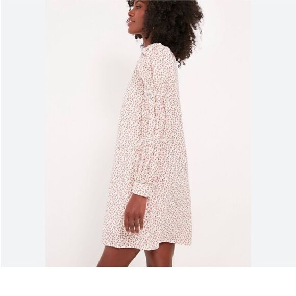 Hyacinth House Tuckernuck Textured Floral Puff Sleeve Clemons Mini Dress| Size L - Picture 2 of 10